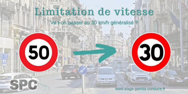 limitation de vitesse a 30 km/h en ville.