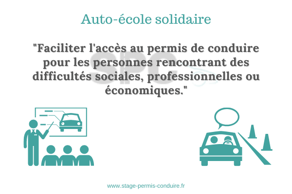Auto-école sociale.