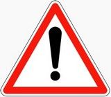 Panneau de signalisation danger.