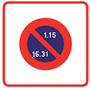 Zone de stationnement en alterance